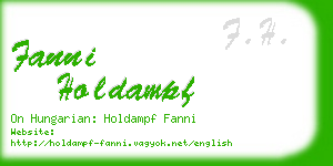 fanni holdampf business card